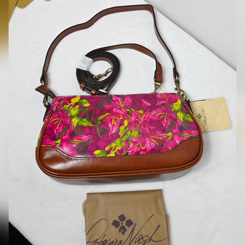 Patricia Nash B Along The Coast Nova Leather Crossbody Bag - Picture 6 of 7